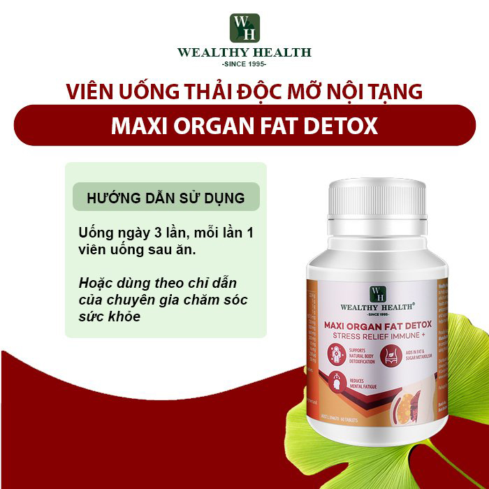Viên Uống Thải Độc Mỡ Nội Tạng Maxi Organ Fat Detox