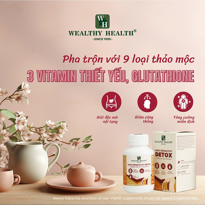 Viên Uống Thải Độc Mỡ Nội Tạng Maxi Organ Fat Detox