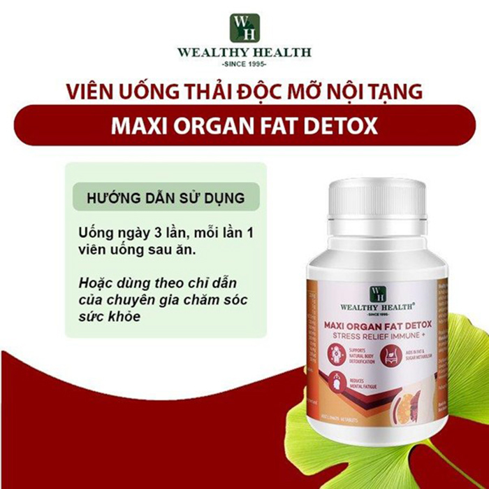Viên Uống Thải Độc Mỡ Nội Tạng Maxi Organ Fat Detox