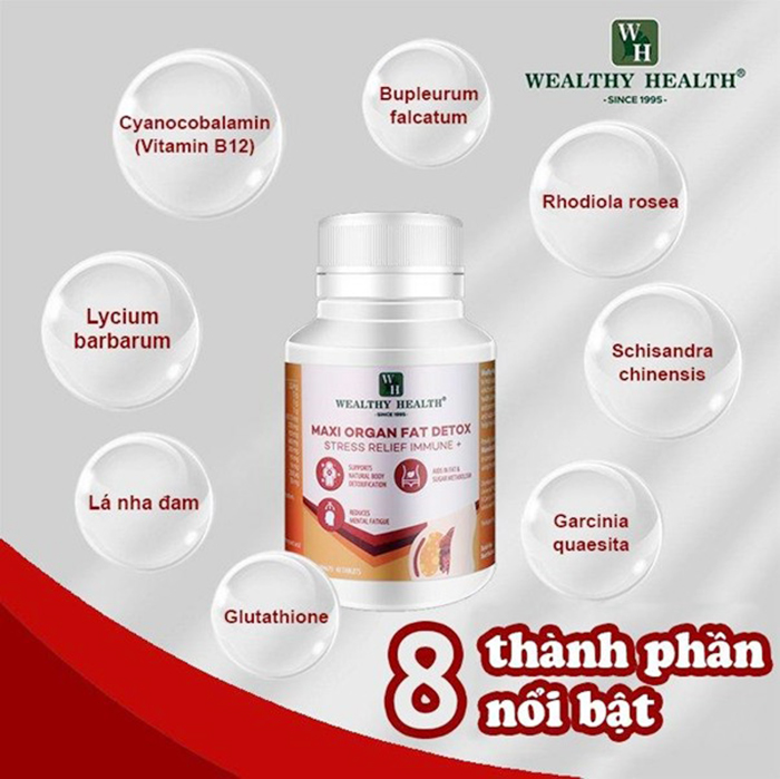 Viên Uống Thải Độc Mỡ Nội Tạng Maxi Organ Fat Detox