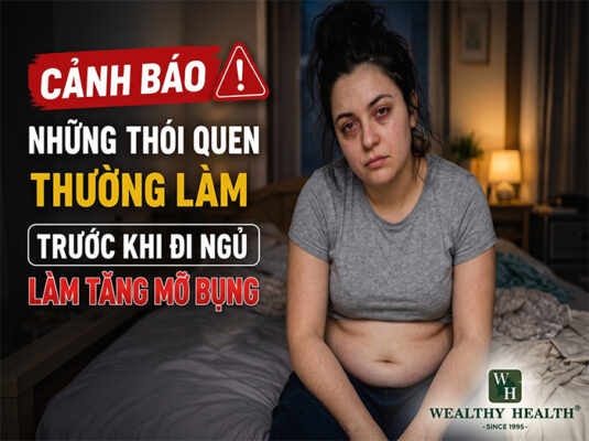Cảnh báo những thói quen thường làm trước khi đi ngủ làm tăng mỡ bụng