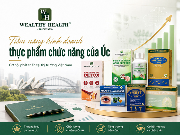 Tiềm năng kinh doanh thực phẩm chức năng Úc tại Việt Nam