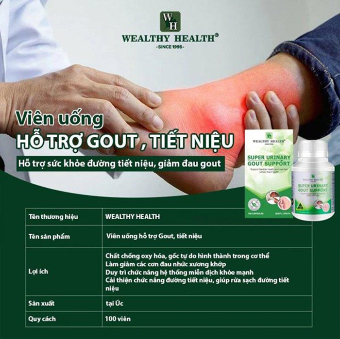Viên Uống Hỗ Trợ Điều Trị Gout Và Tiết Niệu Super Urinary Gout Support