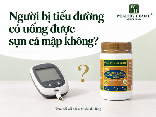 Người bị tiểu đường có uống được sụn cá mập không?