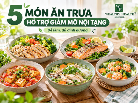 5 món ăn trưa hỗ trợ giảm mỡ nội tạng dễ làm, đủ dinh dưỡng